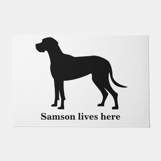 Paillasson Grande Dane personnalisée (Devant)
