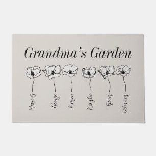 Paillasson Grandma's Garden Magnolia Fleurs sur mesure Grand-