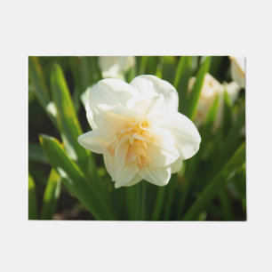 Paillasson Grands narcisses blancs par un jour de printemps