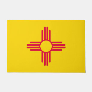 Paillasson Graphique Drapeau de l'état du Nouveau-Mexique dyn