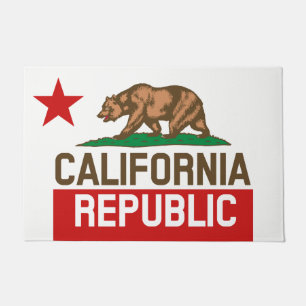 Paillasson Graphique Drapeau d'état de Californie dynamique s