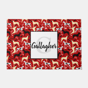 Paillasson Great Danes Monogramme Nom