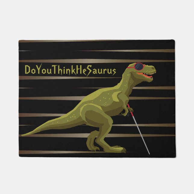 Paillasson Green DoYouThinkHeSaurus Dinosaur (Devant)