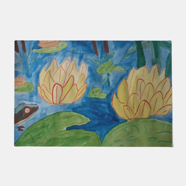 Paillasson Grenouille et natte Nénuphar (Devant)