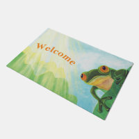 Grenouille verte attrapant des rayons de soleil