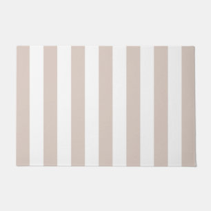 Paillasson Grilles Verticales Bbeige Et Blanc Gratté