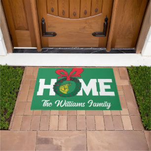 Paillasson Grinch classique personnalisé   Christmas Wreath