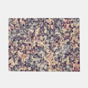 Paillasson Gris, beige géométrique