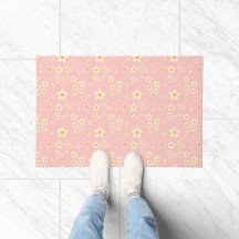 Groovy Blush Boho Daisy Motif Jardin Patron Écharp