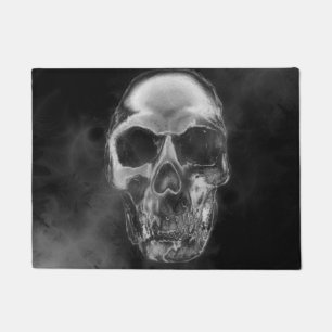 Paillasson Grunge de fumée noire du crâne humain