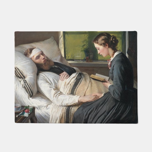 Paillasson Guerrier blessé (par Elisabeth Jerichau-Baumann) (Devant)