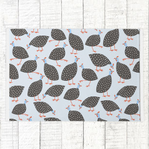 Paillasson Guinée Fowl mignon Motif d'oiseaux