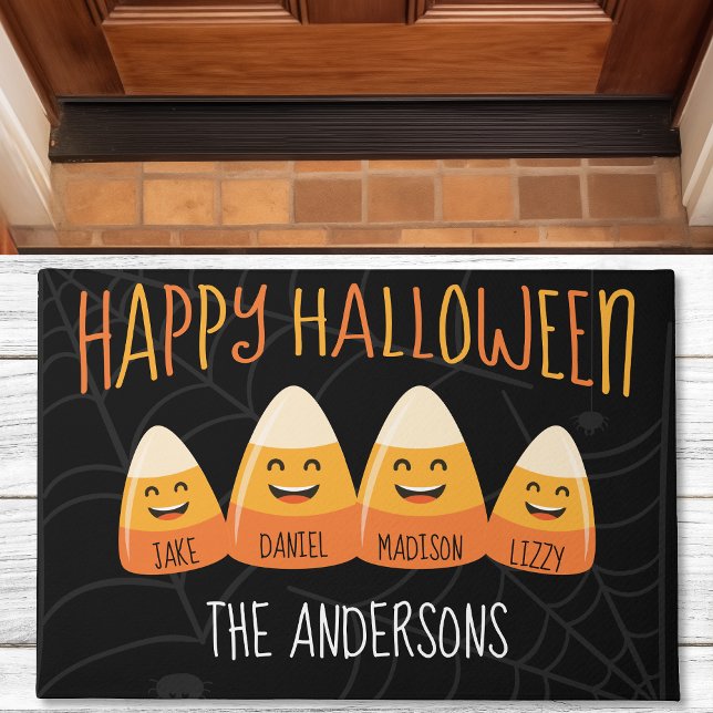 Paillasson Halloween 4 Personne Famille Bonbons Corn (Créateur téléchargé)