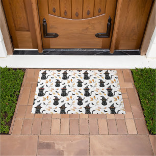 Paillasson Halloween Chat noir Motif - Chat de cuisine
