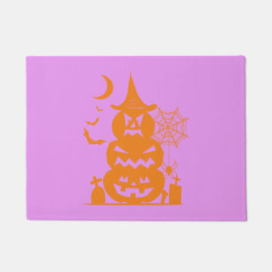 Paillasson Halloween Citrouille empilé