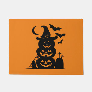 Paillasson Halloween Citrouille empilé