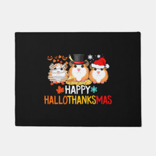 Paillasson Halloween Cochon de Guinée Thankesgiving Noël