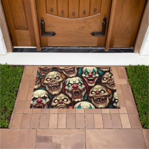 Paillasson Halloween des clowns horrifiants