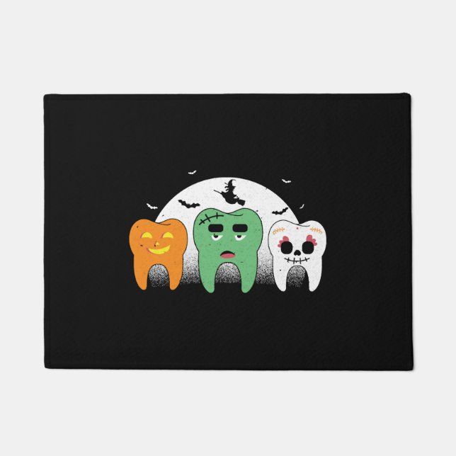 Paillasson Halloween des dents - Halloween (Devant)
