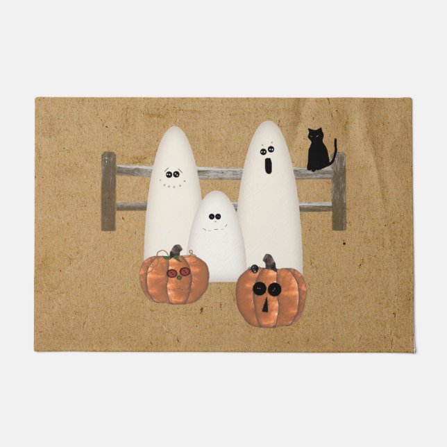 Paillasson Halloween des fantômes du pays (Devant)
