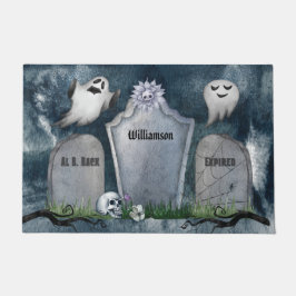 Paillasson Halloween Éffrayant Déplaisant Fantôme Tombstone 