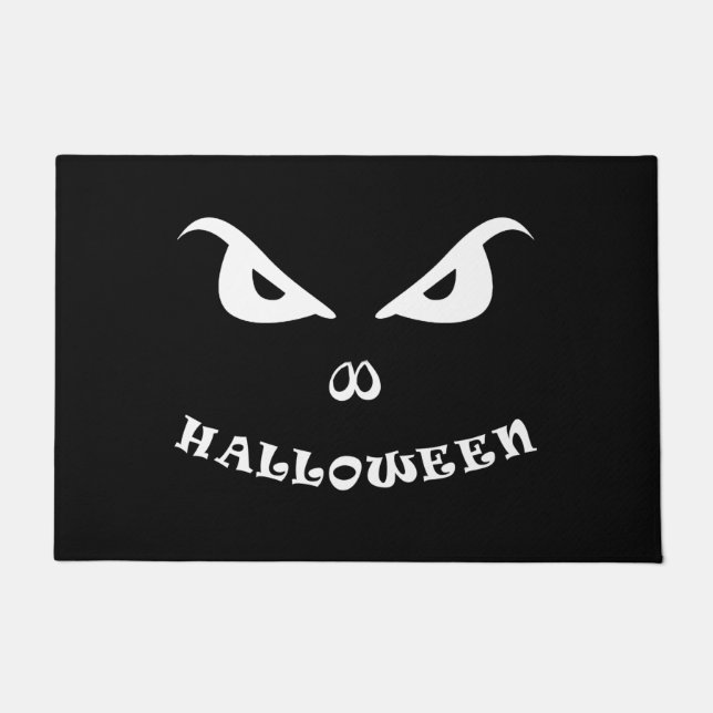 Paillasson Halloween éffrayant effrayant visage (Devant)