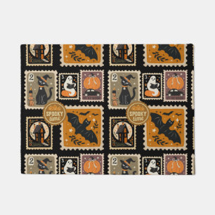 Paillasson Halloween Éffrayant temps Postal Timbres Fantômes 
