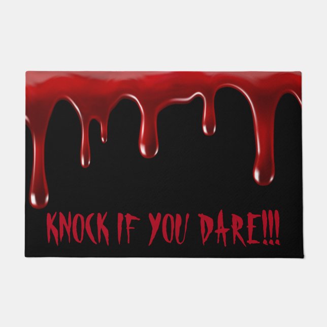 Paillasson Halloween - Frappe Si Tu Oses ! ! ! (Devant)