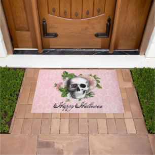 Paillasson Halloween gothique rose victorien