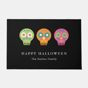 Paillasson Halloween Happy Halloween Personnalisé Nom de fami