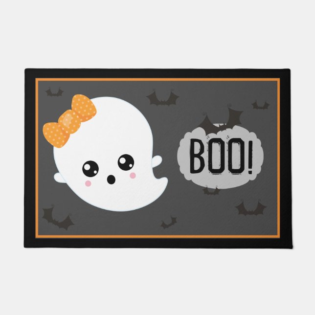 Paillasson Halloween Kawaii Ghost (Devant)