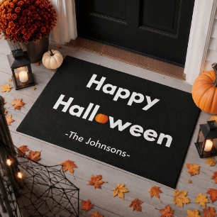 Paillasson Halloween Minimaliste Moderne – Personnalisé
