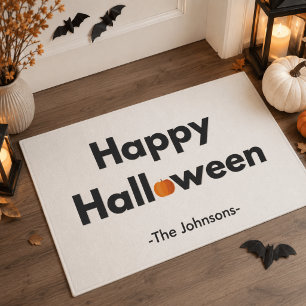 Paillasson Halloween minimaliste moderne – Personnalisé