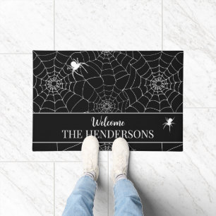 Paillasson Halloween Spiders Web Cobwebs Bienvenue