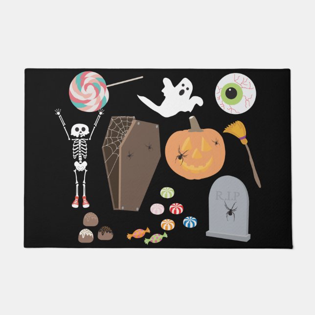 Paillasson Halloween Trick ou Treat (Devant)