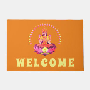 Paillasson Happy Diwali - Deepalavi Lakshmi Goddess 1