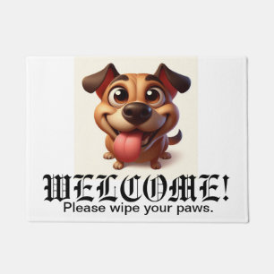 Paillasson Happy Dog Funny Welcome Mat