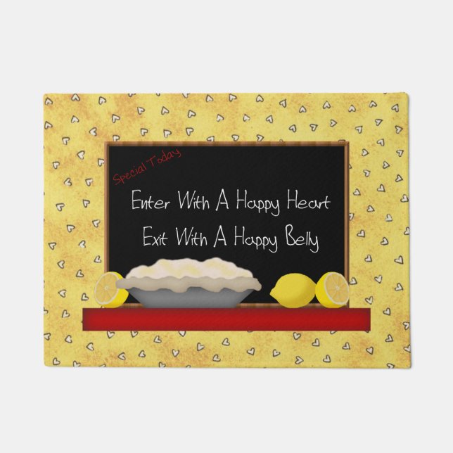 Paillasson Happy Heart Happy Belly (Devant)