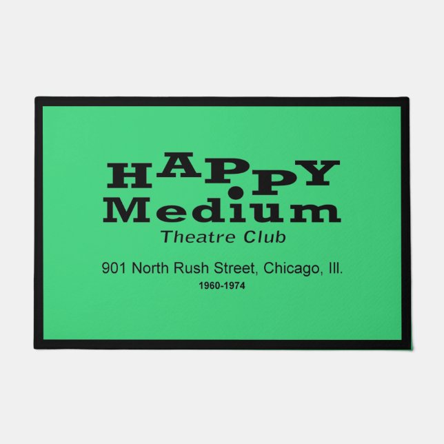 Paillasson Happy Medium Theatre Club, Rush St, Chicago, IL (Devant)