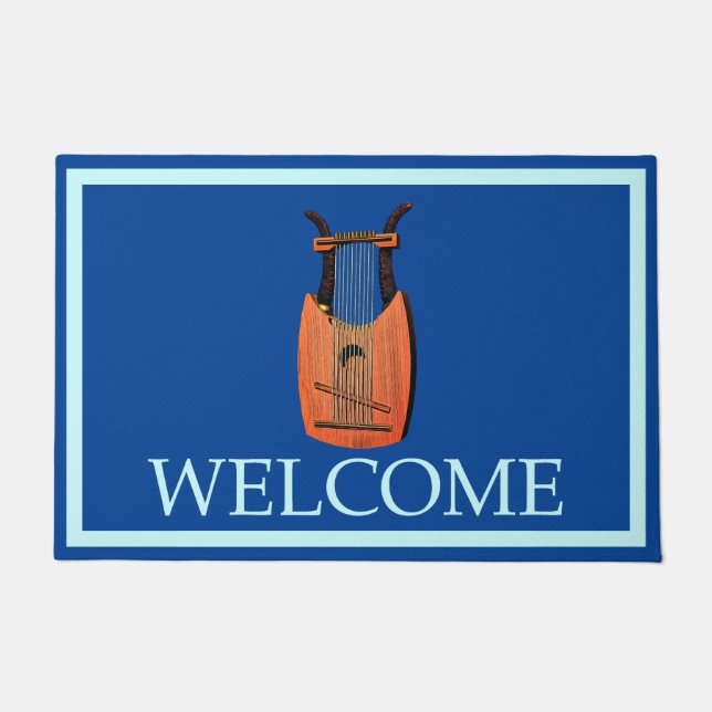 Paillasson Harpe du roi David - Bienvenue (Devant)