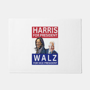 Paillasson Harris Pour Président Walz Pour Vice-Président Kam