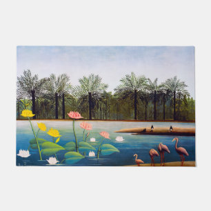 Paillasson Henri Rousseau - Les Flamants roses