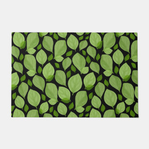 Paillasson Herbe de Basil Vert Motif Botanique