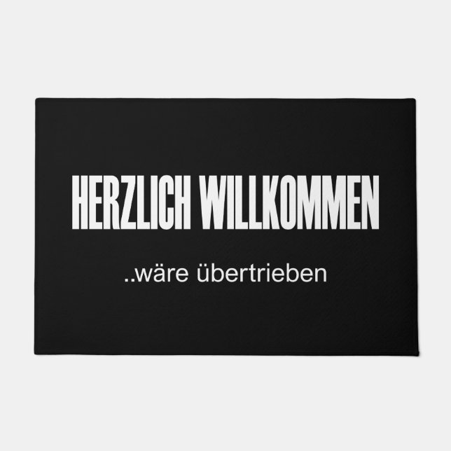 Paillasson Herzlich Willkommen wäre übertrieben (Devant)