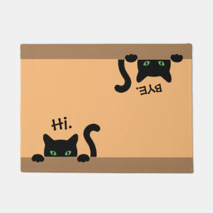 Paillasson Hi Bye Cat Doormat Nouveau Accueil Cadeau Mariage