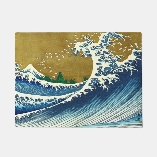 Paillasson Hokusai Big Wave Japon Art japonais (Devant)