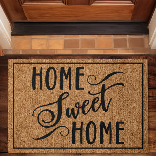 Paillasson Home Sweet Home Famille personnalisée moderne