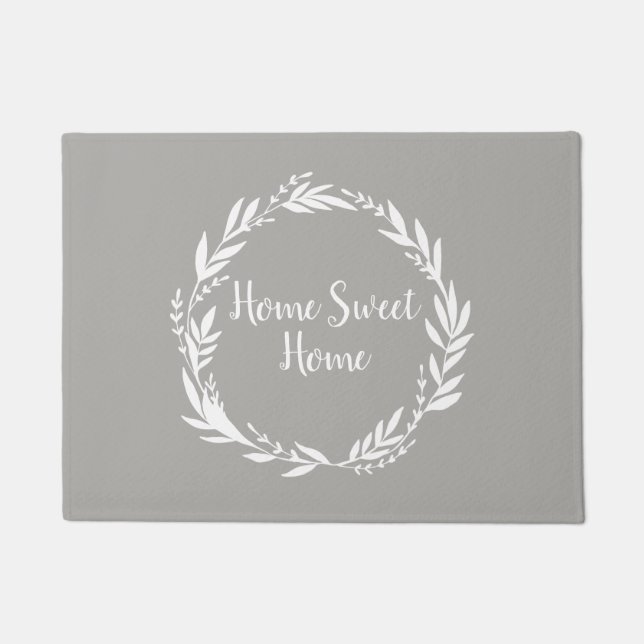 Paillasson Home Sweet Home White Script (Devant)