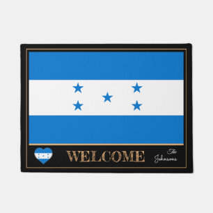Paillasson Honduras & Honduras Flag mats / sports Bienvenue