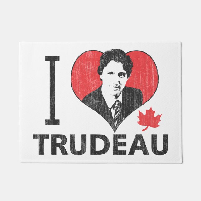 Paillasson I coeur Trudeau (Devant)